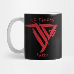 WOLF AMONG SHEEP GRUNGE LOGO Mug